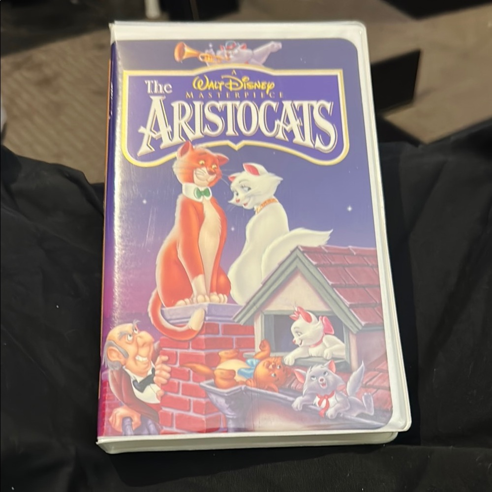 Disney Purple and White Aristocat movie. VHS
